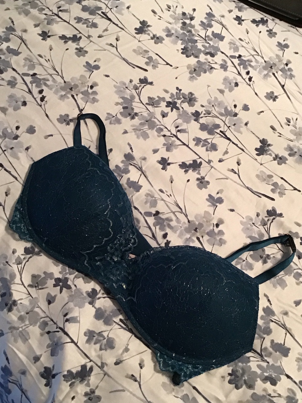 Victoria's Secret Teal Lace Dream Angels Size 36D NEW